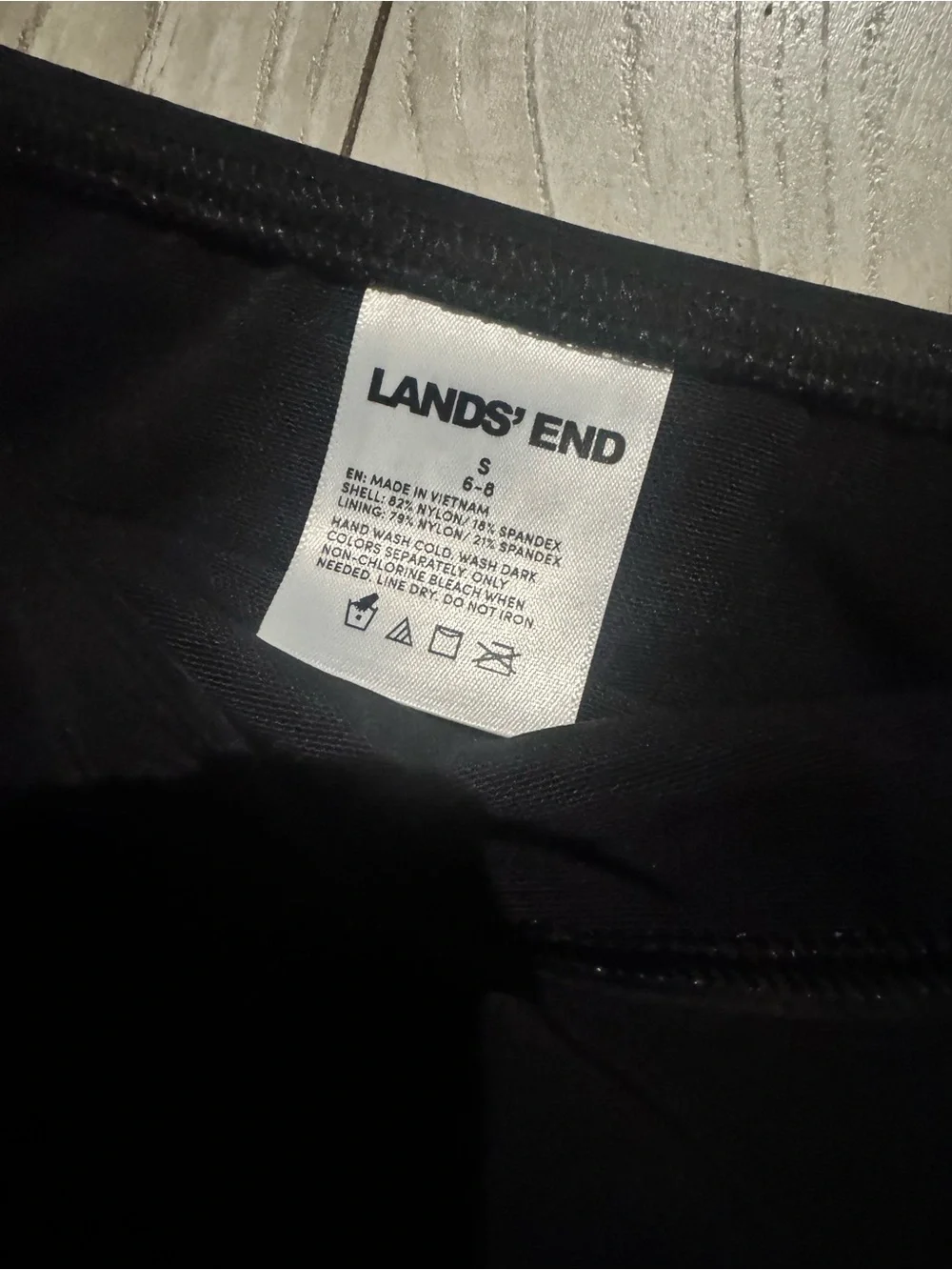 Lands' End Black Swimsuit bottoms